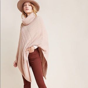 NWT Anthropologie Lana Shimmer Poncho Sweater